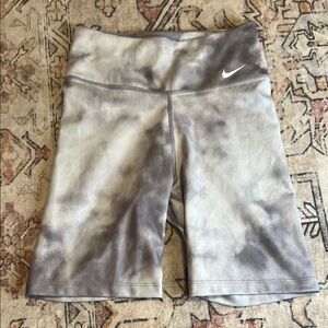 Nike Gray High Waisted Bike Shorts